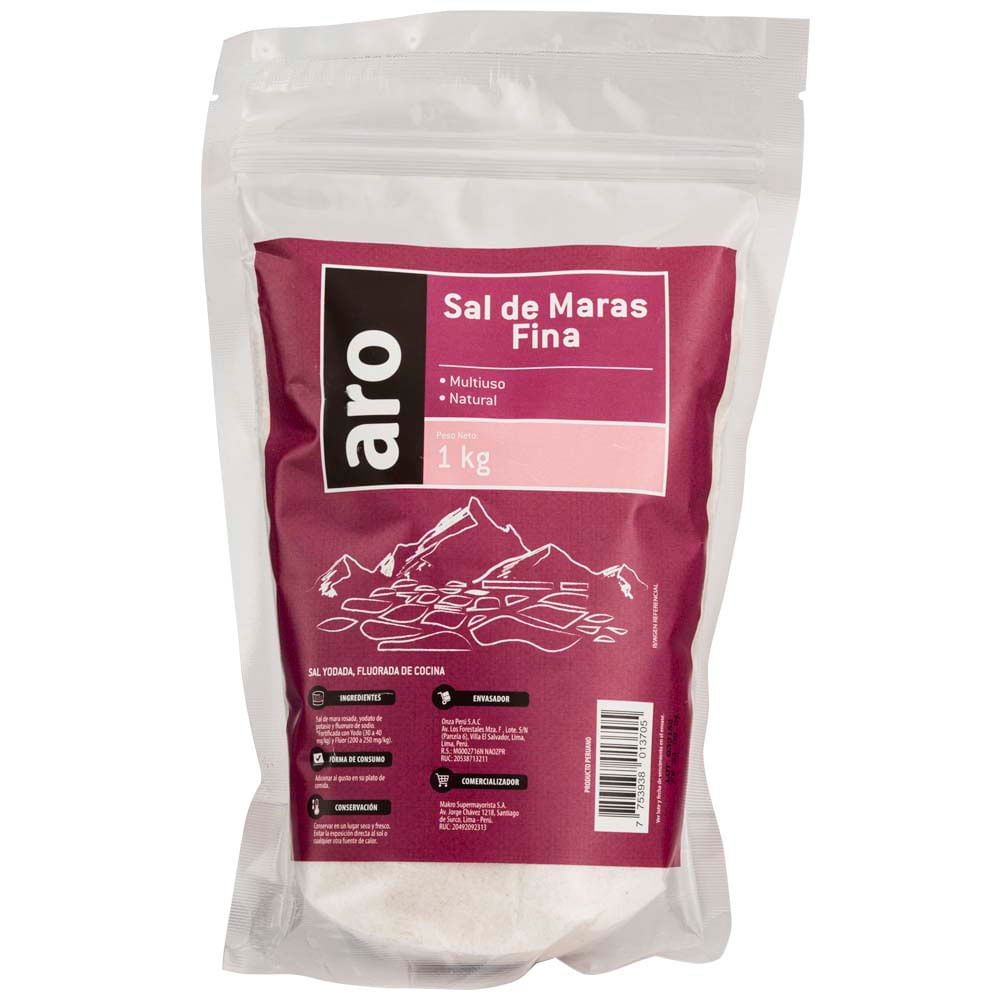 Sal de Maras Fina ARO Bolsa 1Kg