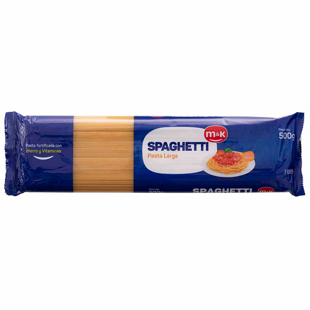 Fideos Spaghetti M&K Bolsa 500G