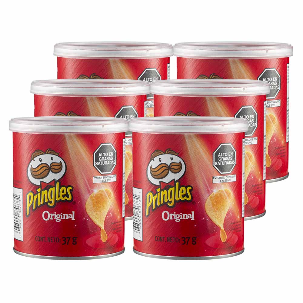 Papas PRINGLES Original Lata 37g x 6un