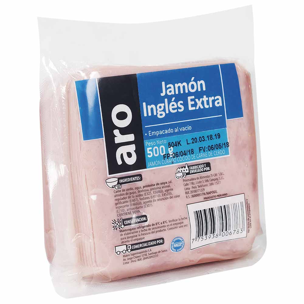 Jamón Extra Inglés Aro Taj 500g