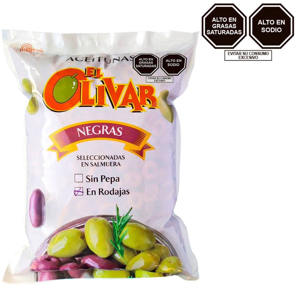 Aceitunas Negras Deshuesadas El Olivar 1 Kg