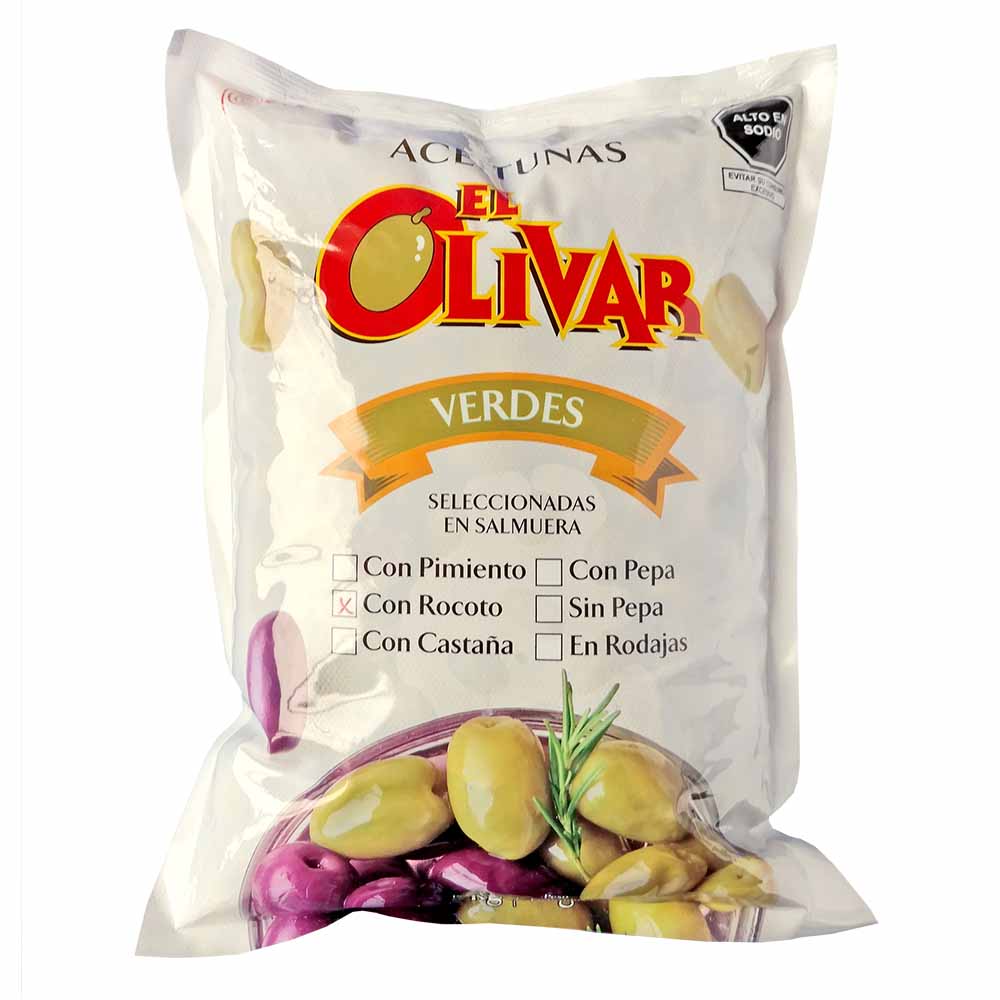 Aceituna Verde en Rodajas EL OLIVAR x 1Kg