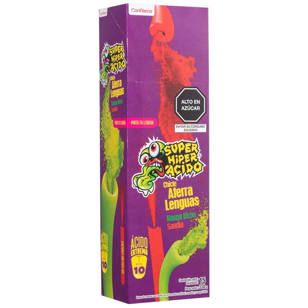 Chicle SUPER HIPER ACIDO 22g Doypack 15un