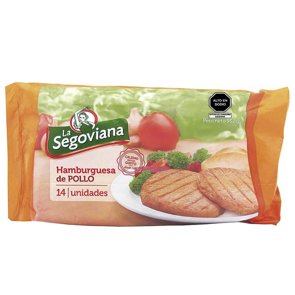 Hamburguesa De Pollo La Segoviana Paquete 70g x14un