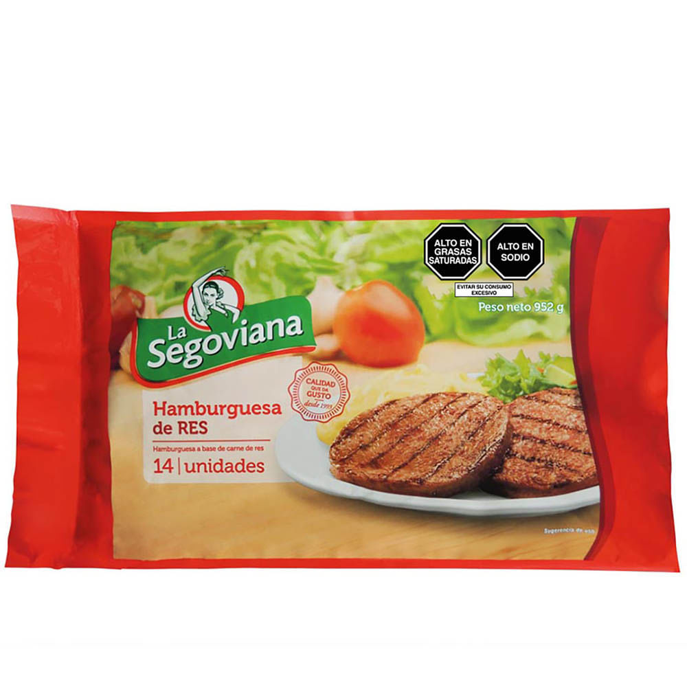 Hamburguesa De Res La Segoviana 14un
