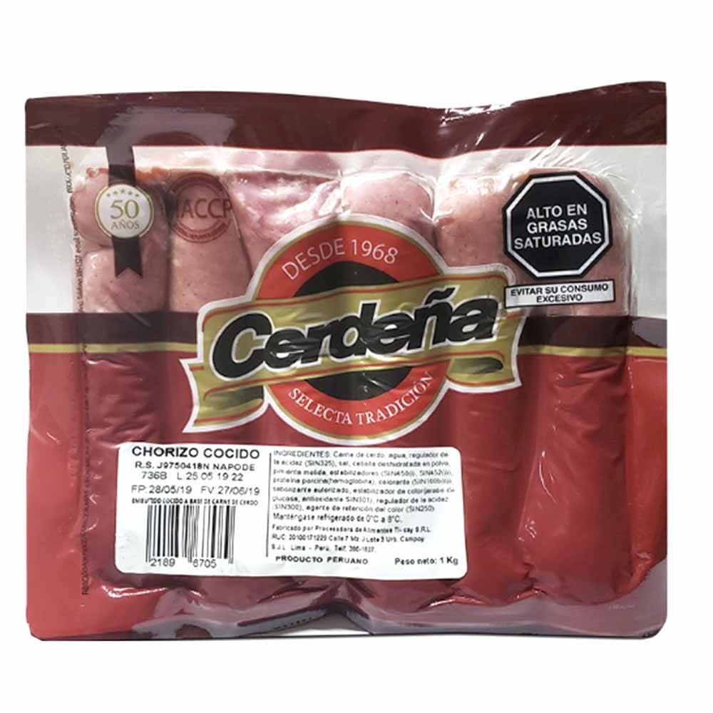 Cerdeña Chorizo Cocido Un 1Kg