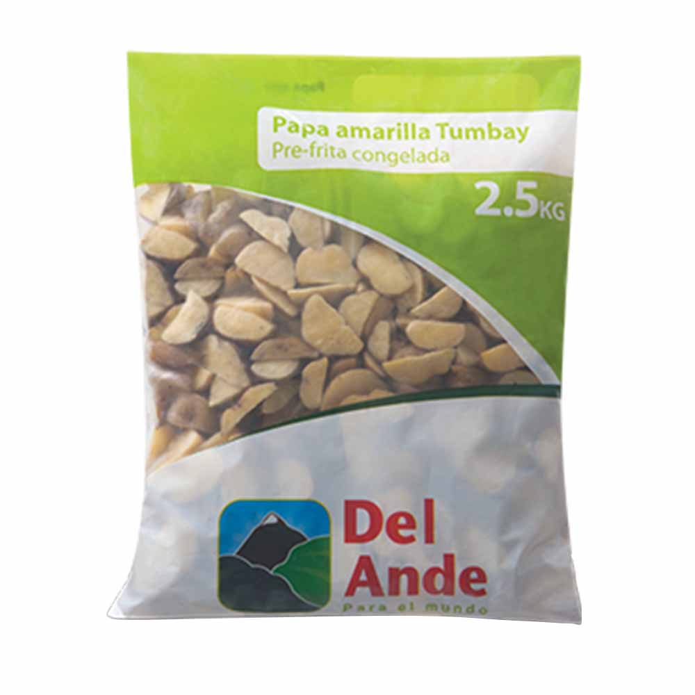 Papa Prefrita Congelada DEL ANDE Tumbay Bolsa 2.5 Kg