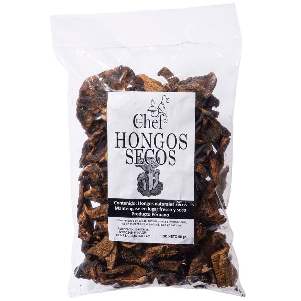 Hongos Secos DEL CHEF Frasco 60g