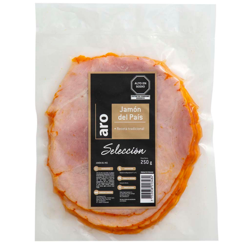 Jamón del País ARO Paquete x250Gr