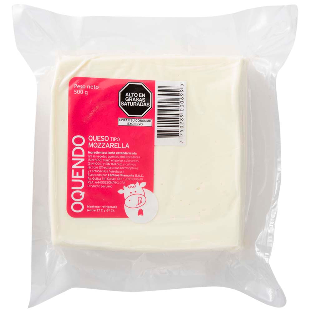 Queso Mozarella OQUENDO 500g