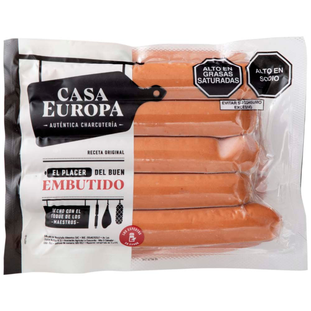 Salchicha Vienesa Ahumada CASA EUROPA 1Kg