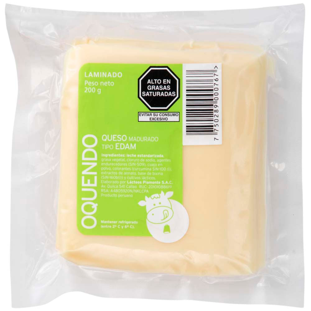 Queso Edam OQUENDO Tajada 200g