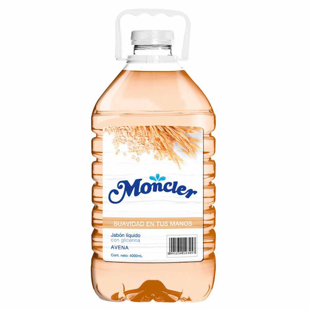 Jabón Líquido Moncler Avena Frasco 4L