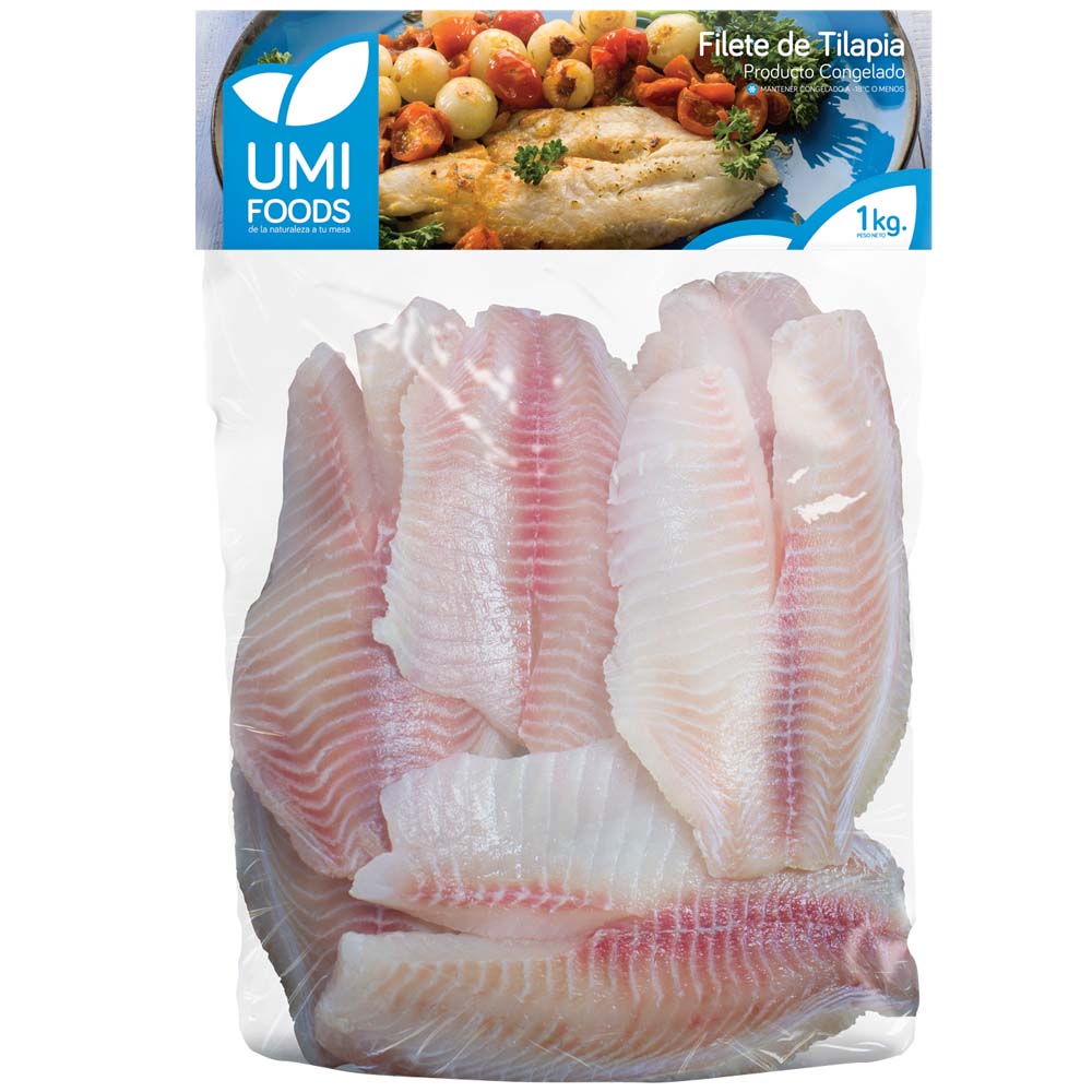Filete de Tilapia Congelado UMI FOODS 1Kg