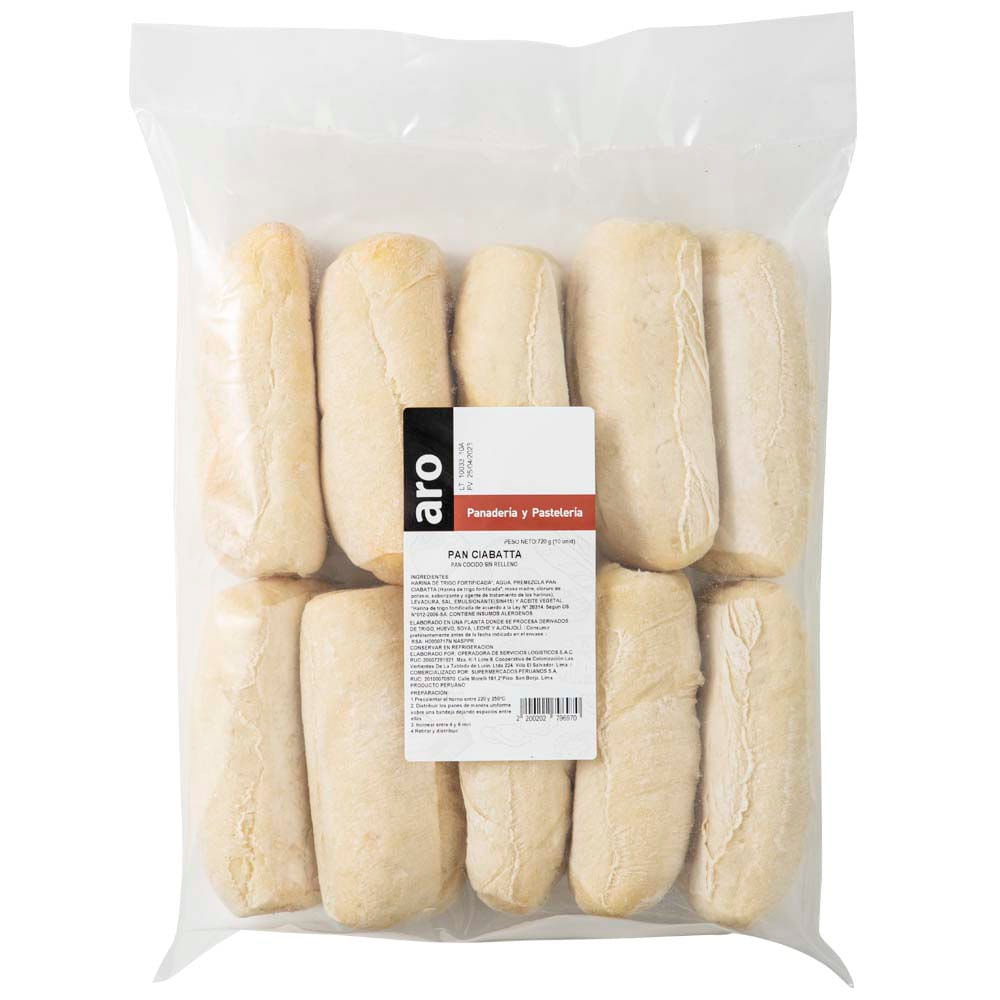 Pan Ciabatta ARO Bolsa 10un
