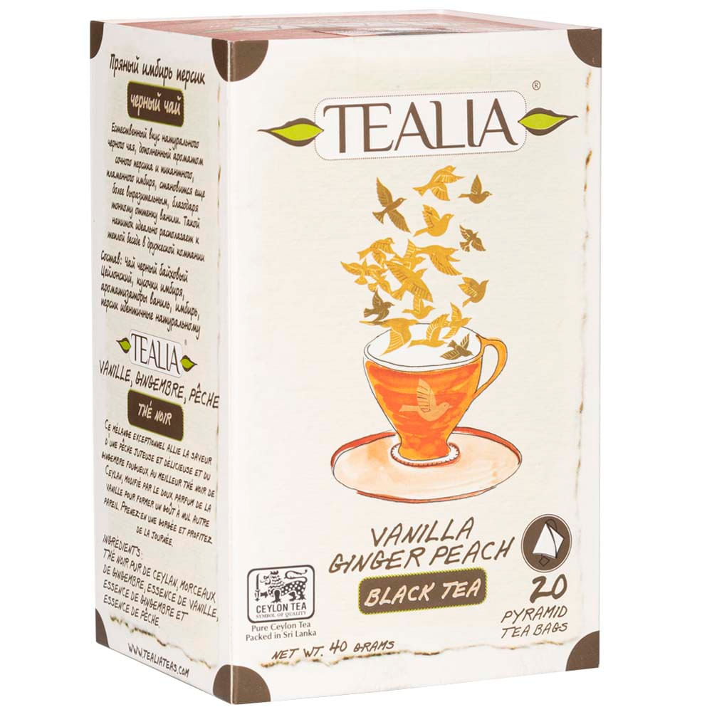 Té Negro Bergamo TEALIA Sobre 2g Paquete 20un