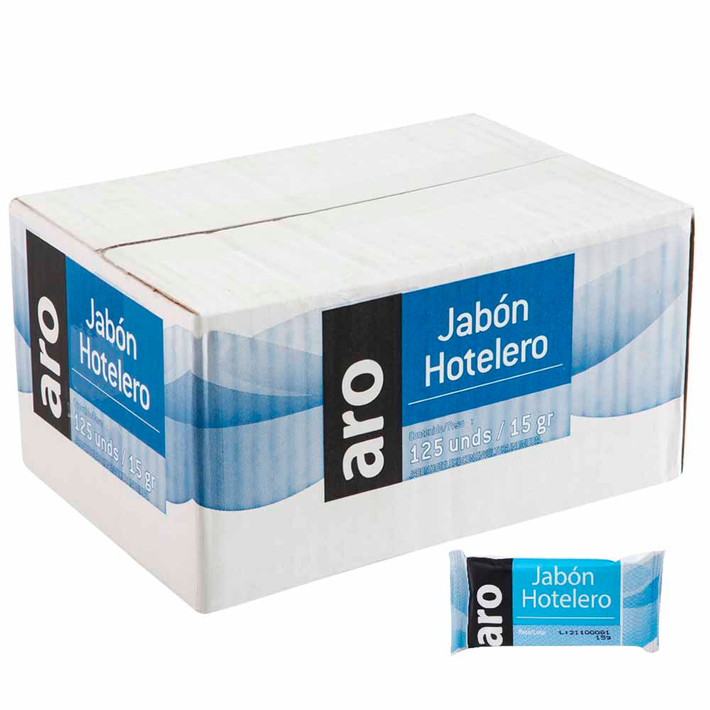 Jabón Hotelero ARO Paquete 15g Caja 125un