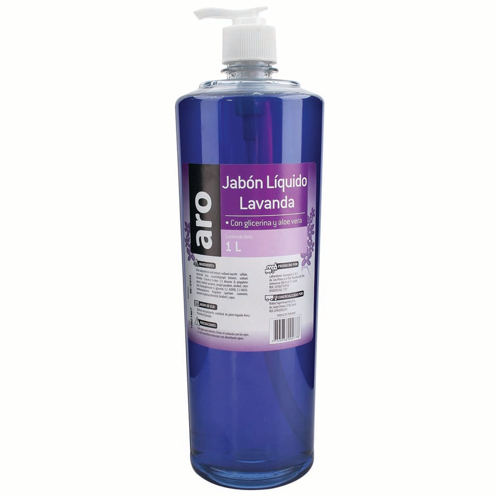 Jabón Líquido ARO Lavanda 1L