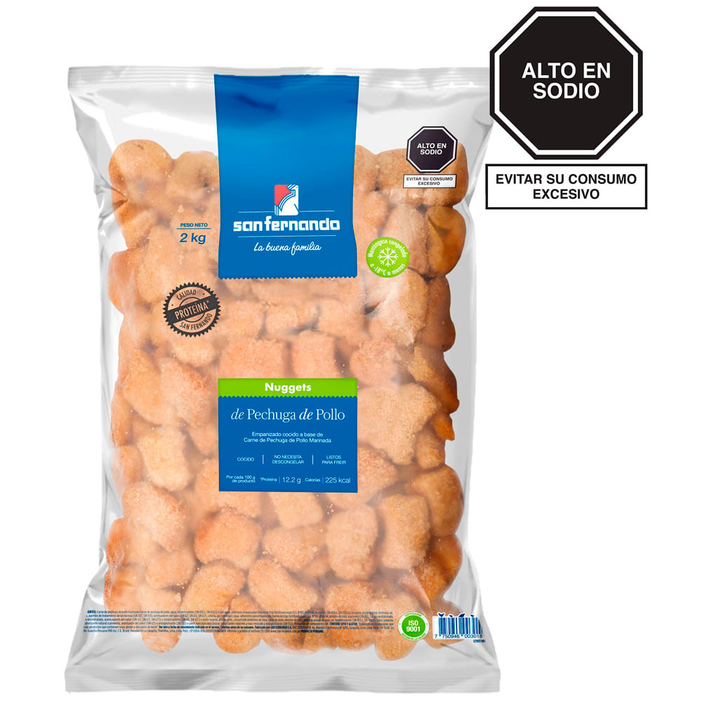 Nuggets Pecho de Pollo SAN FERNANDO Paquete 2Kg