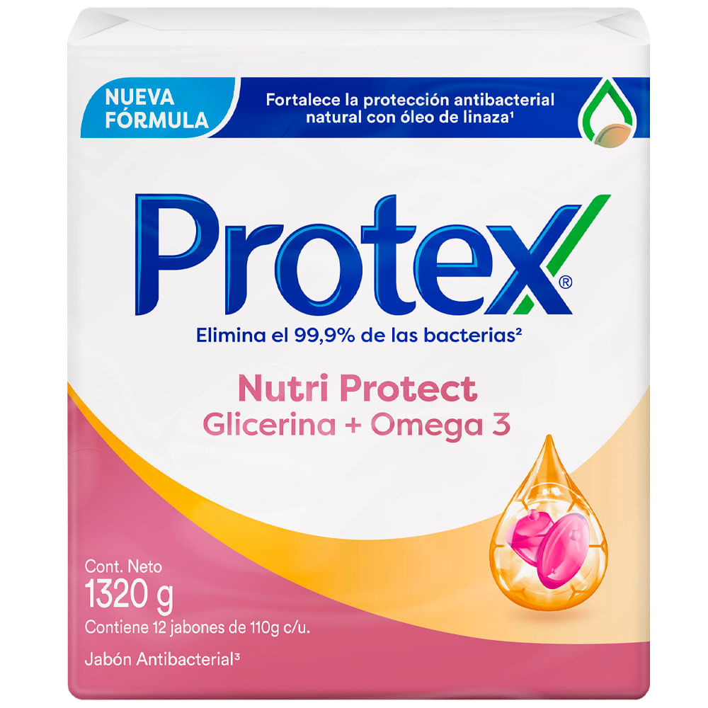 Jabón en Barra PROTEX Omega3 110g x 12un