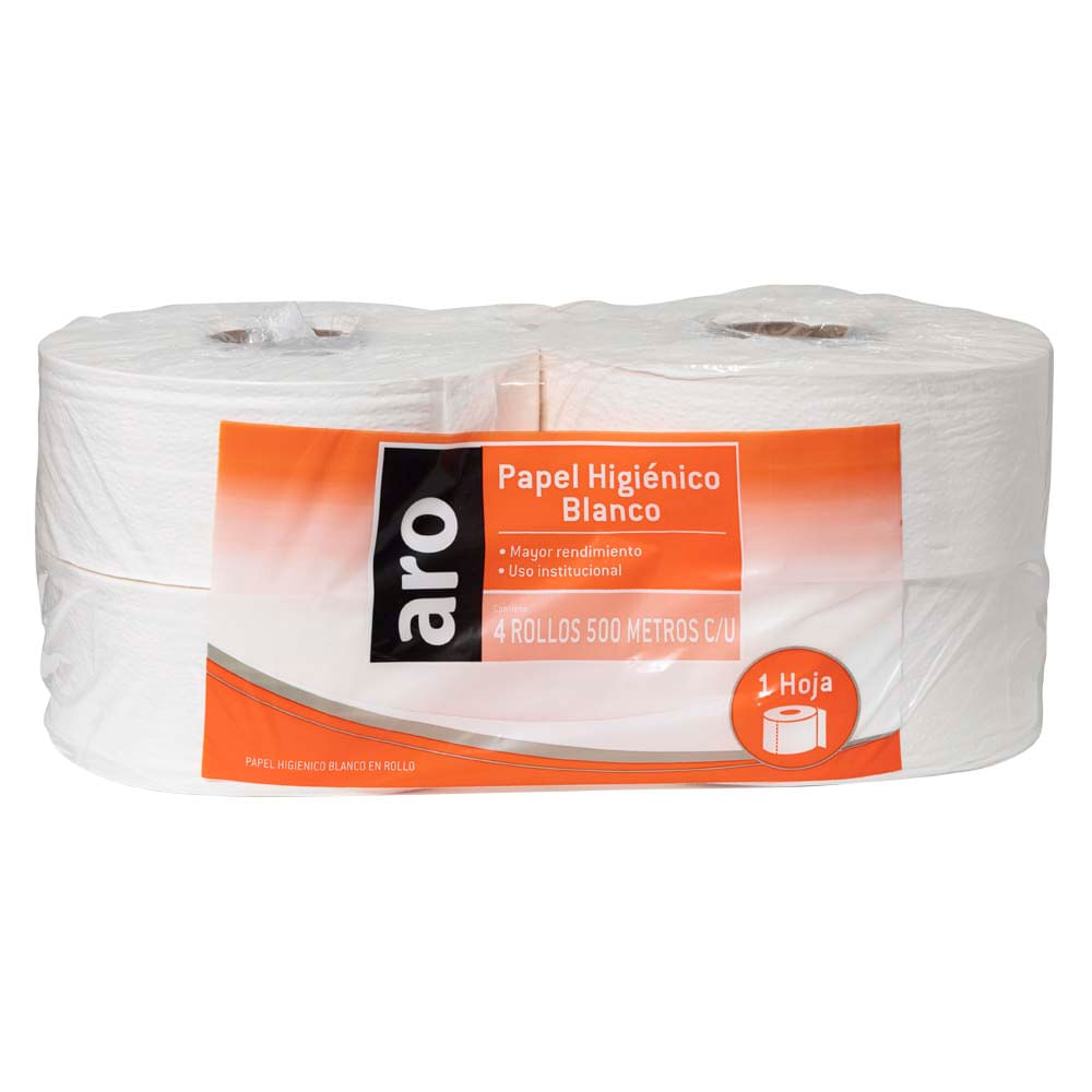 Papel Higiénico ARO Pro 500Mts Paquete 4un