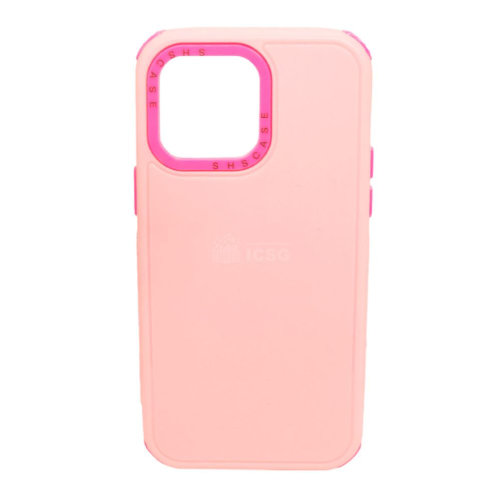 Funda Anticaidas de protección para iPhone 14 Pro Max - Fucsia