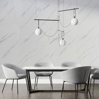 Panel SPC tipo mármol Blanco Calacata 122x244cm X 2 Piezas