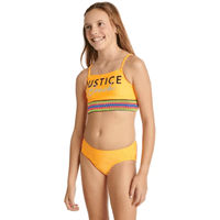 Ropa De Baño Bikini 2 piezas Para Niña Justice - Naranja