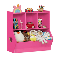 Librero Juguetero Mueble Infantil Carey Fucsia - Muebles Bonno