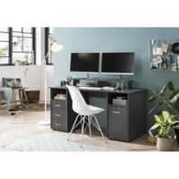 Escritorio Moderno Haruhime Negro R&R MUEBLES