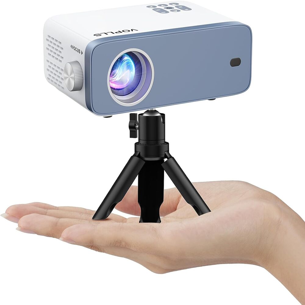 Mini Proyector Voplls Fhd 1080p Zoom Del 50% Compatible Con Hdmi/ Usb/Av/Tableta/Portátil/Pc/Tv Box