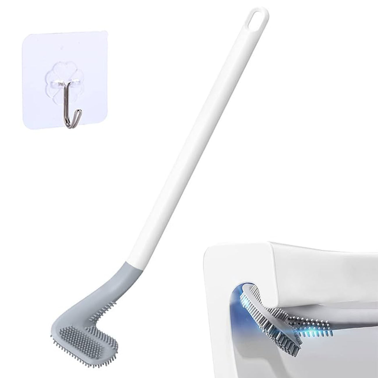 Cepillo palo Golf  para inodoro de Silicona