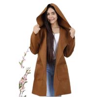 Saco y Capa para Mujer con Capucha Moda Casual