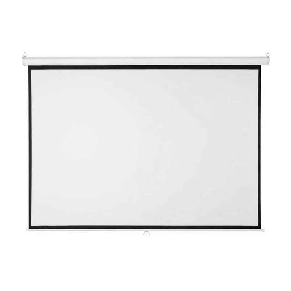 Ecran Pantalla para Proyector 100? Manual Retráctil Blanco Mate