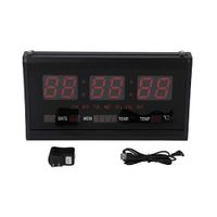 Reloj Led Digital de Pared Negro