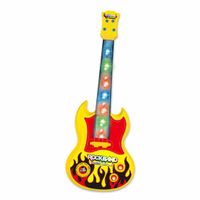Juguete de Niños Niñas Guitarra Eléctrica Musical Didáctico Amarillo