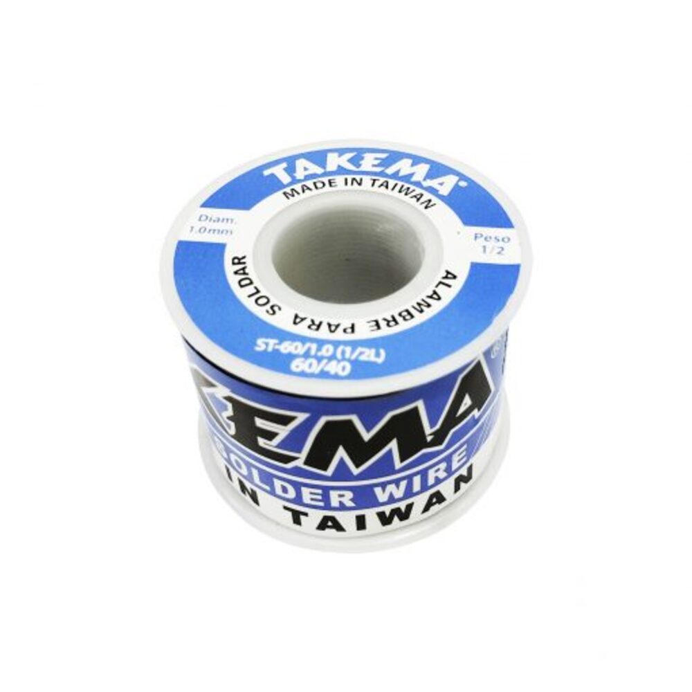 Rollo de Estaño 60/40 1.0mm 1/2 Libra St-60/1.0(1/2L) Takema