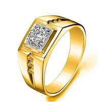 Anillo Zircón Hombre Aro Accesorios Joya Fiesta Novio Compromiso Genieka Elegant Gentleman Talla 11