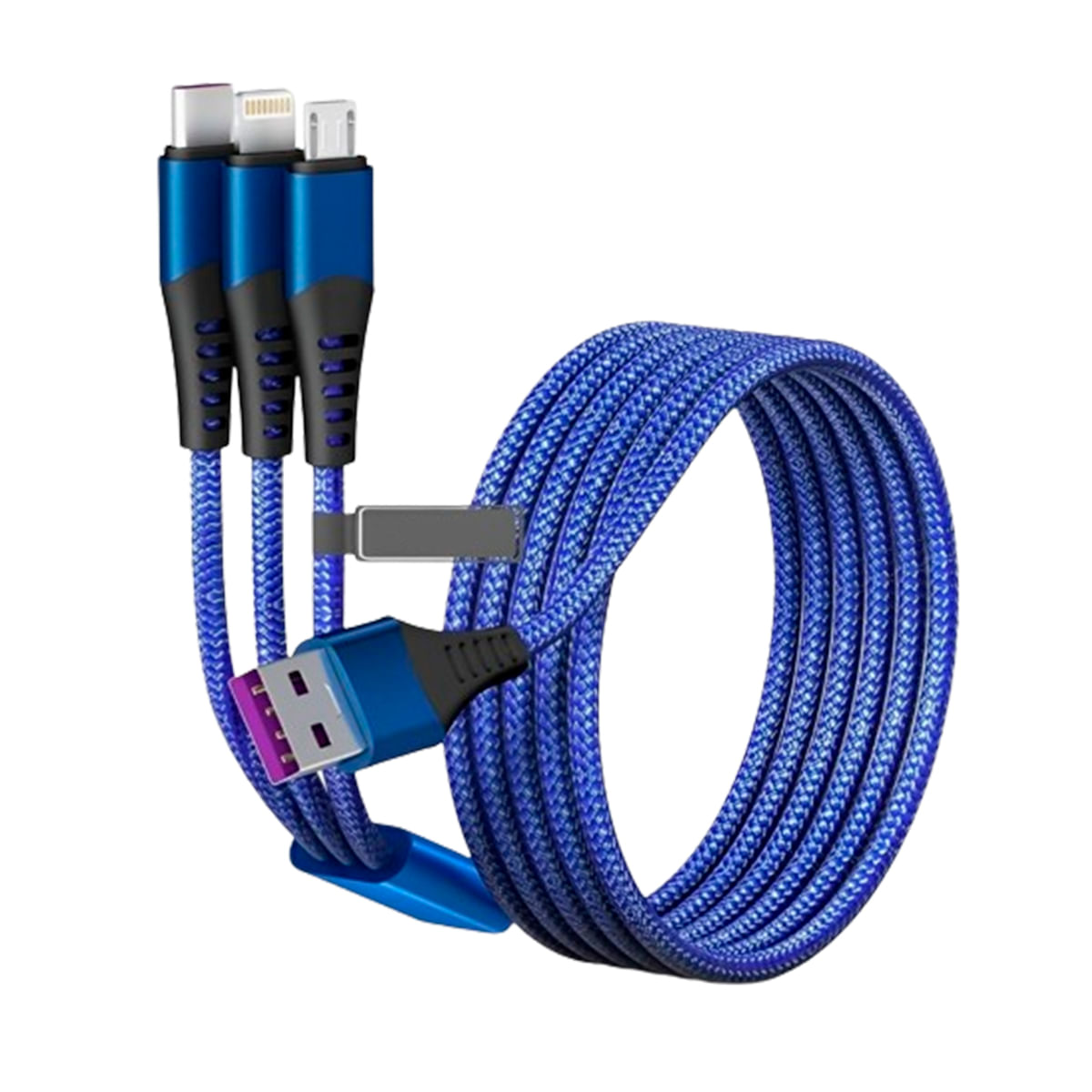 Cable Adaptador 3 en 1 BL-675 Tipo C-MIcroUSB Y Lightning