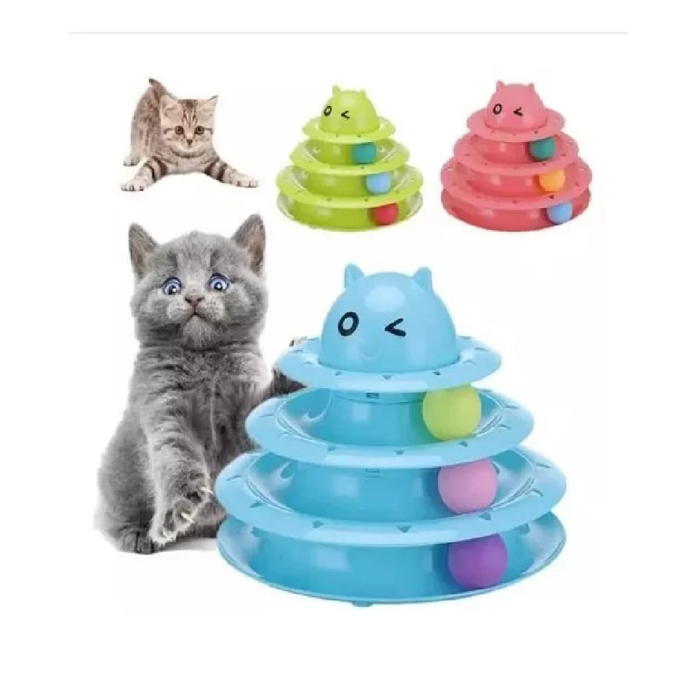 Juguete Interactivo Gato con Pelotas