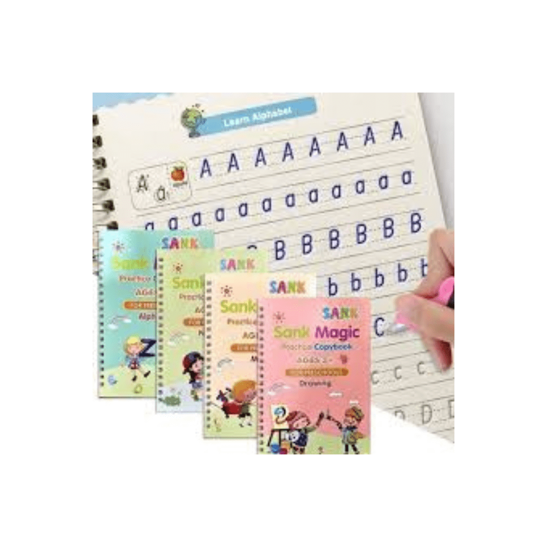 Set de 4 Libros de Caligrafía Mágicos