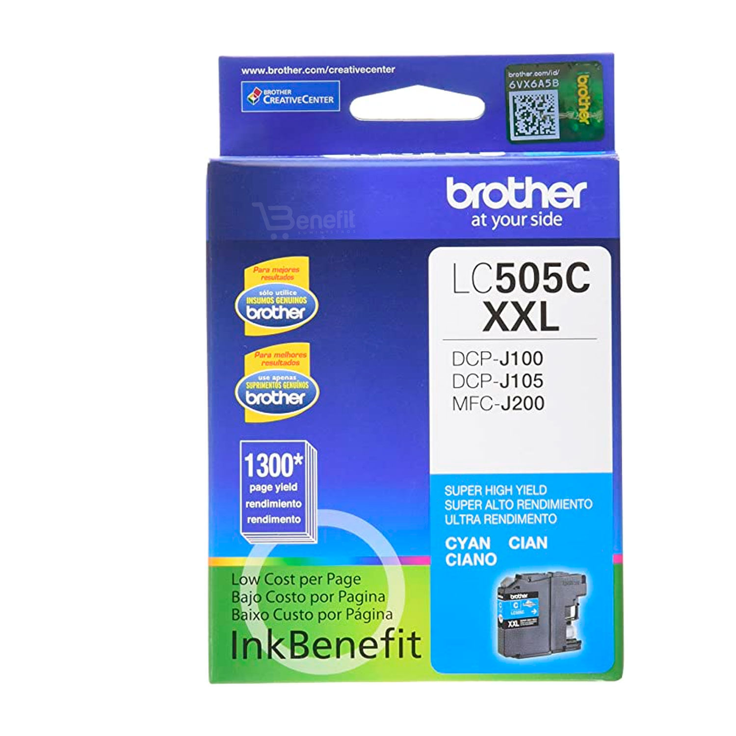 Cartucho De Tinta Brother LC-505 XXL Cyan