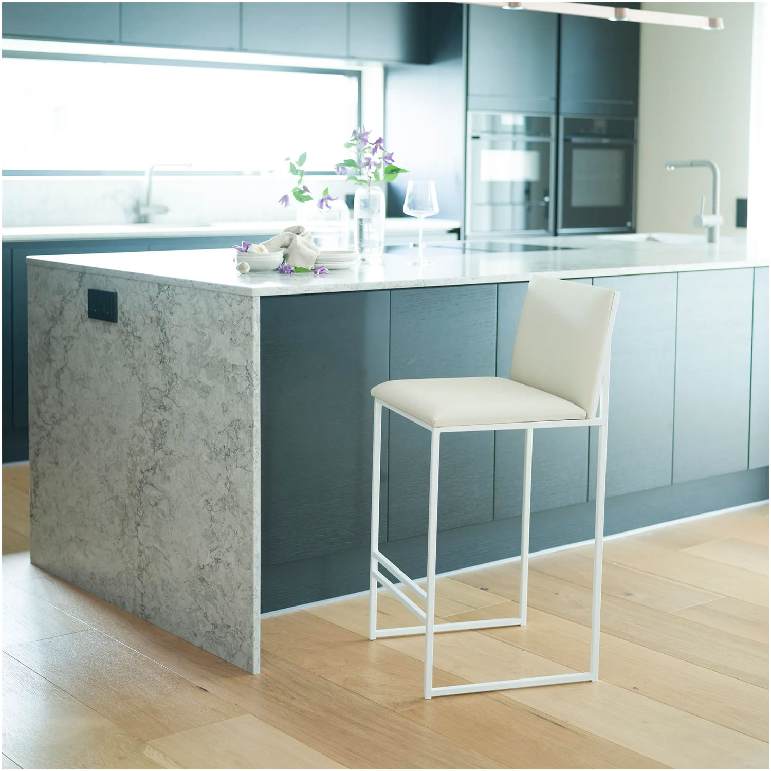 Banco de Bar Carole Ventitas Home Blanco