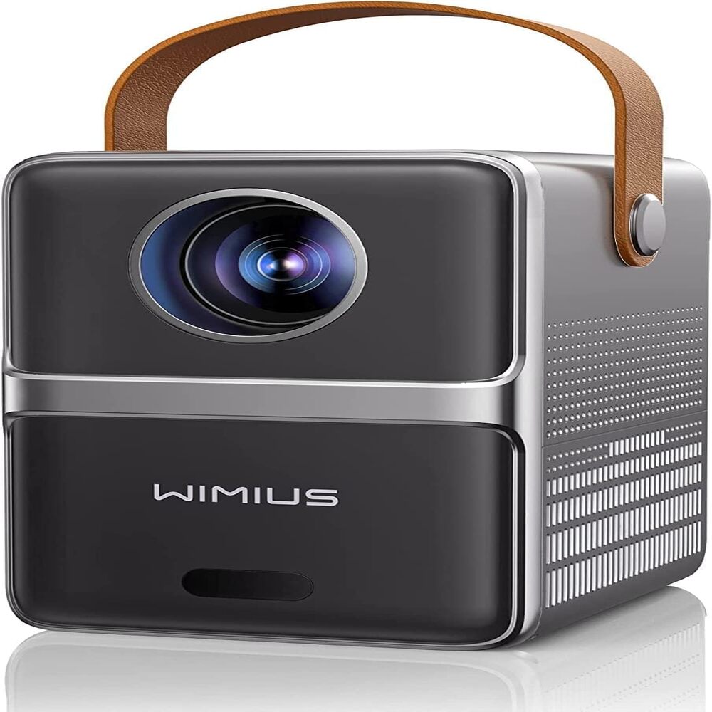 Mini Proyector Con 5gwifi Y Bt, Wimius 1080p, Pantalla 300"", Compatible Con Ios/Android/Tv Stick/Ps5