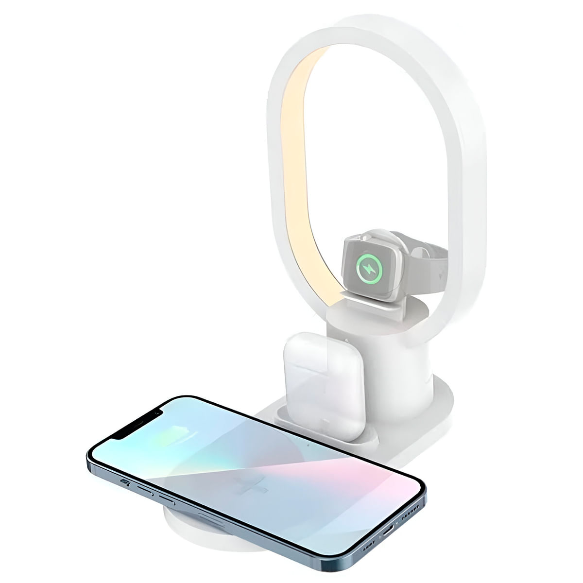 Cargador Inalámbrico 4 en 1 Carga Rápida | Blanco