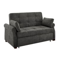 Sofá Cama Ressen con Almohadas 2 Plz - Gris Oscuro