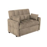 Sofá Cama Aloro con 2 Almohadas 2 Plz - Beige Claro