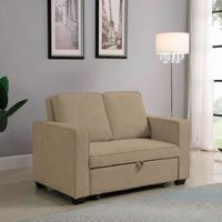 Sofá Cama Skopie con 2 Almohadas 2 Plz - Beige Claro