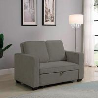 Sofá Cama Skopie con 2 Almohadas 2 Plz - Gris Oscuro