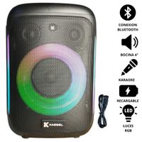 Parlante Portatil KASSEL K412 USB BT TWS RGB